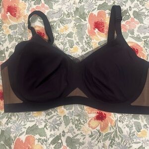 Chic Black Mesh Women's Bra